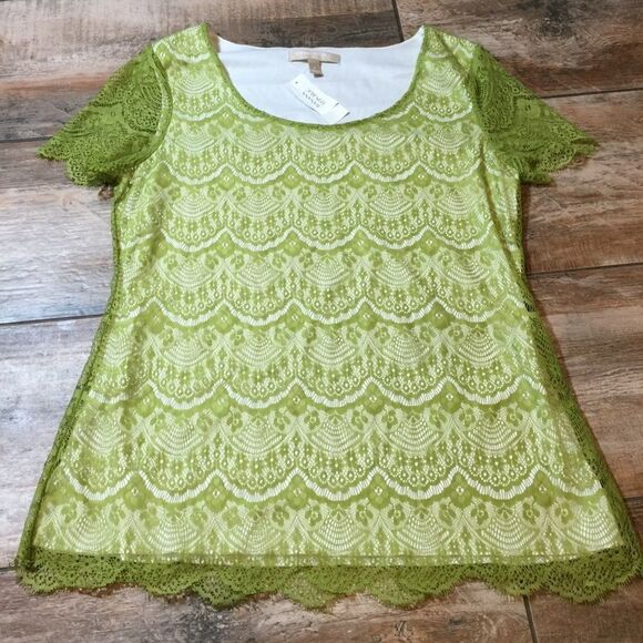 Banana Republic - NWT! Lace-Covered Shell … - Picture 1 of 4